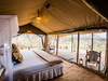 Mwiba Tented Camp tent looking out onto the savanna of east africa